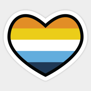 Aroace Flag Heart Sticker